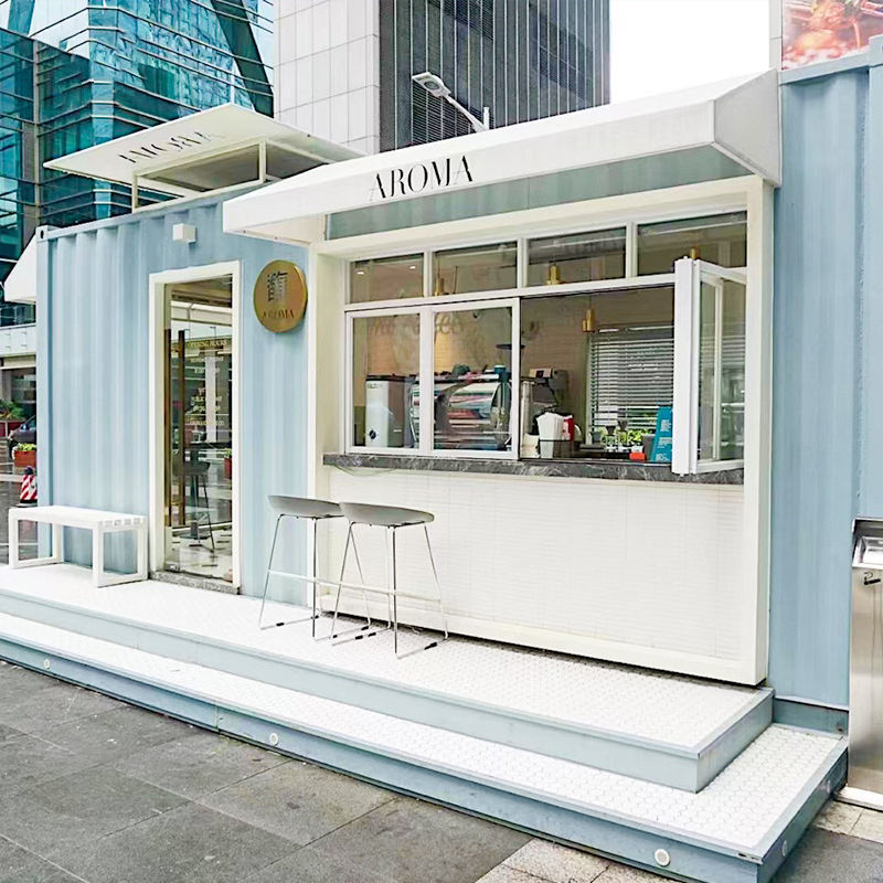 Single Container Renovation,Movable Creative Shop,Beverage Store,Design And Construction,Prefabricat