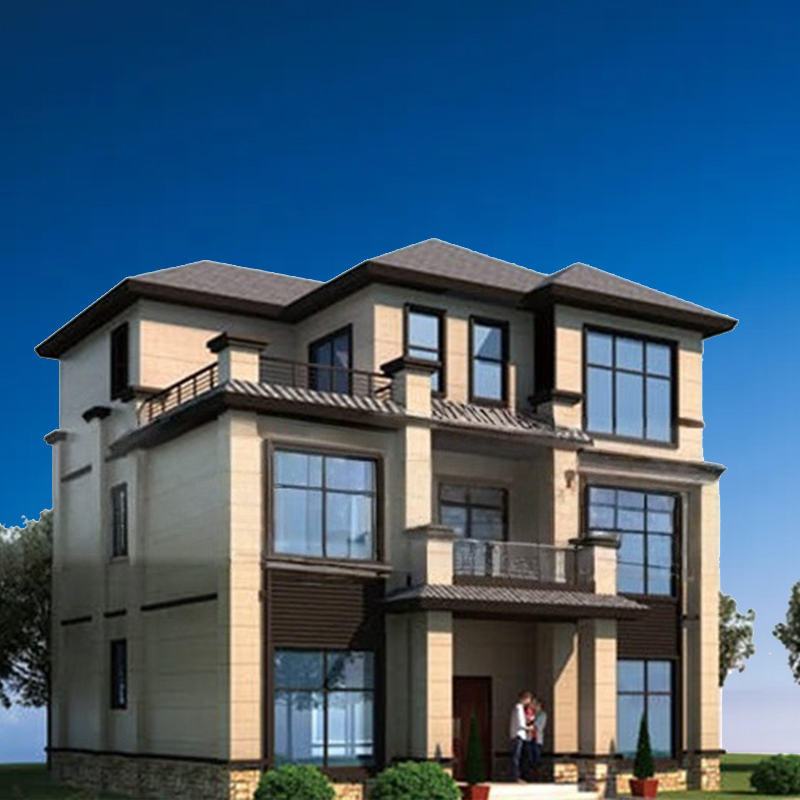 Light Steel Villa Prefabricated House, Rural Villa Light Steel Keel Activity House, Second Floor Rural Self Built House Drawing