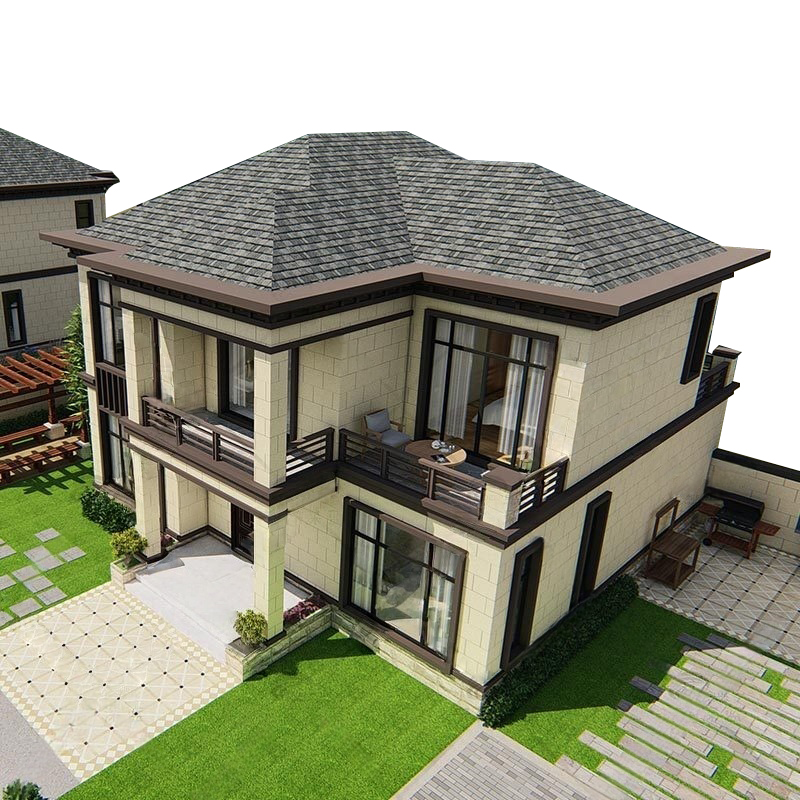 Light Steel Villa Manufacturer Container Activity Board House Integrated House Rural Self Built Two-story Villa Map