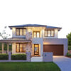 Design Drawings for Integrated Houses of Two-story Light Steel Villas in Rural Areas, Self Built Villas Facing the Sea
