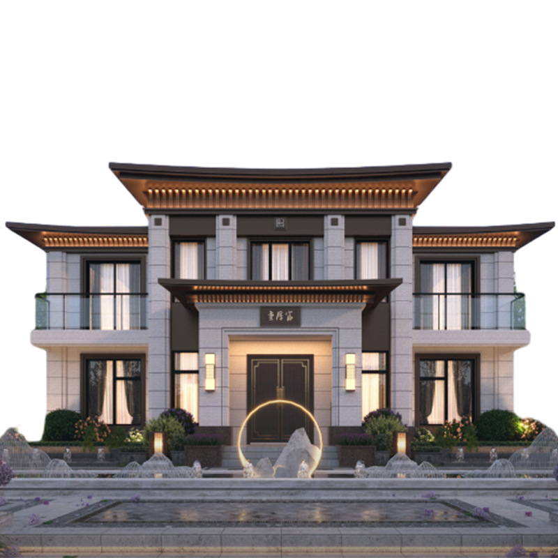 Light steel villa integrated house, prefabricated movable house, steel structure frame keel one-stop supply service